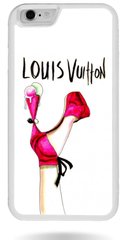 Белый чехол для девушки на iPhone 6 / 6s Louis Vuitton