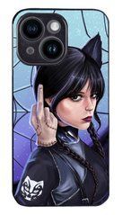 Бампер Уенсдей сімейка Аддамс на iPhone 15 plus для дівчини