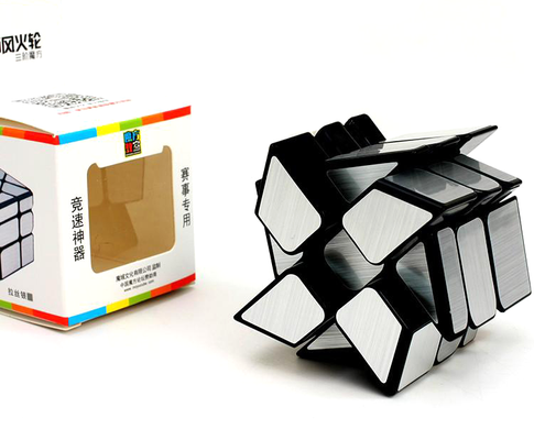 Кубик Рубик зникало 3x3 Moyu WindMill Silver