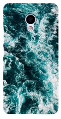 Чехол накладка с Текстурой моря для Meizu M5 / М5s Дизайнерский