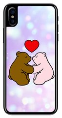 ТПУ Чехол для пары на iPhone 10 / X Любовь