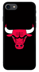 Чохол з логотипом Чікаго Буллз на iPhone 7 Чорний