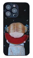 Чехол для iPhone 14 pro девочка ест арбуз