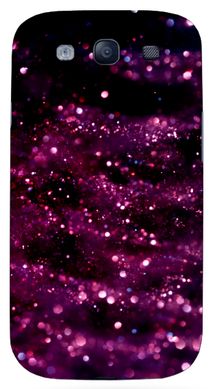 Накладка с Текстурой космоса на Galaxy ( Галакси ) S3 Фиолетовая