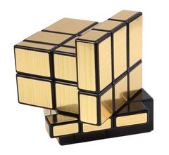 Золотой зеркальный кубик рубик QiYi mirror cube 3x3 gold