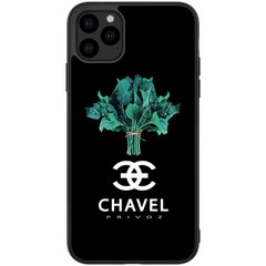 Антибрендовый силиконовый чехол для iPhone ( Айфон ) 11 Про с картинкой Chavel Privoz
