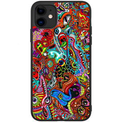 Красочный разноцветный чехол с абстракцией для Айфон 12