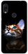 Черный чехол на Xiaomi Redmi Note 7 Котик
