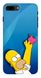 Синий чехол для iPhone 7 plus Гомер Симпсон