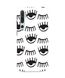 Бампер с глазочками для Xiaomi Mi Note 10 Белый