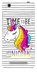 Чехол накладка Time to be a unicorn на Xiaomi Redmi 4a Белый