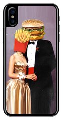 Прикольный чехол накладка для iPhone 10 / X Love McDonalds