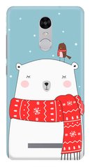 Чохол з Ведмедем на Xiaomi Note 3 Новорічний