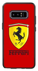 Красный чехол для Galaxy Note 8 Логотип Ferrari