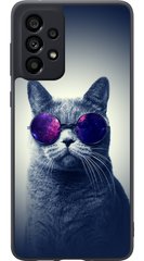 Чохол для Samsung A53 котик в окулярах
