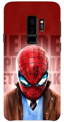 Чехол накладка с Дедпулом на Samsung G965 Galaxy S9+ Красный