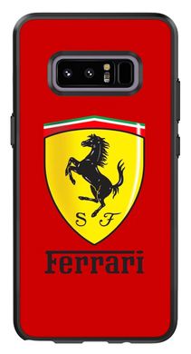 Красный чехол для Galaxy Note 8 Логотип Ferrari
