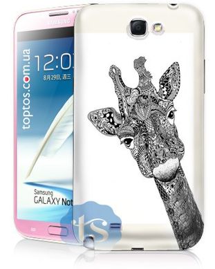 Дизайнерский жираф накладка на Galaxy Note II N7100