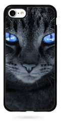 Прорезиненный чехол Голубоглазый котэ для iPhone 8