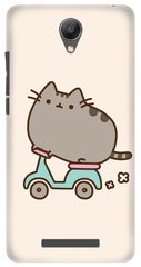 Розовый чехол с котиком Пушином для Xiaomi Redmi Note 2