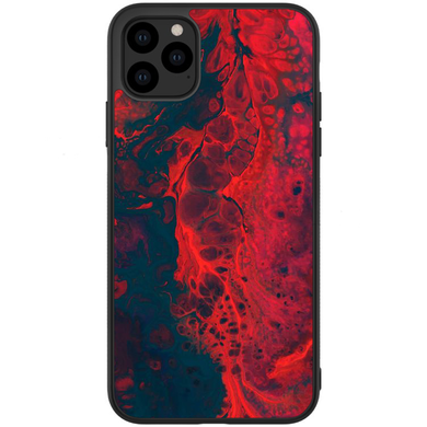 Мраморный чехол iPhone 11 PRO MAX Красный