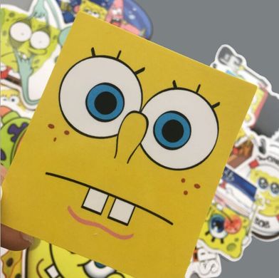 Виниловые наклейки Губка Боб стикерпак Spongebob