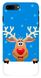 Різдвяний бампер для iPhone 7 plus Олень Рудольф