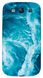 Чехол с Текстурой моря на Samsung S3 Duos Голубой