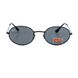 Витончені сонцезахисні окуляри Рей-Бен в овальної оправі Чорні