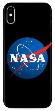 Черный чехол для iPhone XS Max Логотип Наса