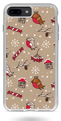 Подарунковий чохол стікер на Новий рік для iPhone 7 plus Зима