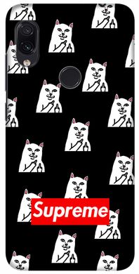 Чехол стикер с Котиком Рипндип на Xiaomi Note 7 Логотип Supreme