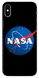 Черный чехол для iPhone XS Max Логотип Наса