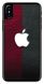 Захисний чохол з Текстурою шкіри на iPhone 10 / X Логотип Apple