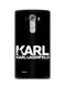 Чехол для LG G4 печать логотип Карл Лагерфельд