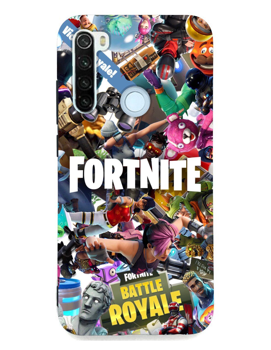 Матовый чехол на Xiaomi Redmi Note 8T Fortnite