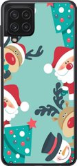 Бірюзовий веселий чохол із Санта Клаусом для Samsung Гелексі А12