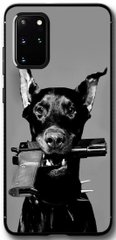 Бампер  для мужчины на Samsung S20 Plus Собака с пистолетом