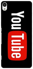 Популярный чехол бампер для Sony Xperia M4 Логотип YouTube