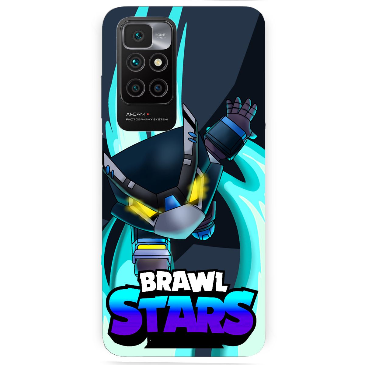 Матовый чехол для Xiaomi Redmi 10 Brawl Stars