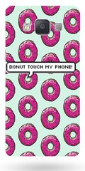 Пластиковый бампер для Samsung Galaxy A7 (17) - "Donut touch my phone"
