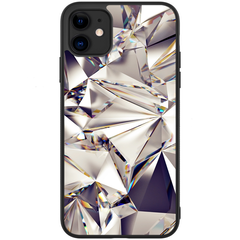 Бампер з текстурою діаманта для Айфон 12 міні Блискучий