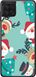 Бирюзовый веселый чехол с Санта Клаусом для Samsung Гелексі А12