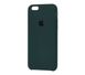Лаконичный  ориджинал софт тач чехол накладка для IPhone 6/6s с покрытием "антиотпечаток" цвет зеленый лес