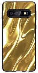 Надежный бампер для Samsung S10 Plus Galaxy G975F Текстура золота