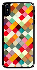 Цветная мозайка силиконовый кейс для iPhone XS