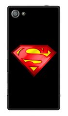 Черный чехол для Sony Xperia Z5 Compact Логотип Superman
