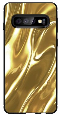 Надежный бампер для Samsung S10 Plus Galaxy G975F Текстура золота