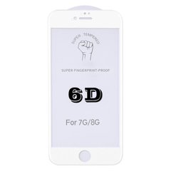 6D защитное стекло для iPhone 7 White