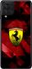 Красный чехол с логотипом Феррари для Самсунг Гэлекси А12